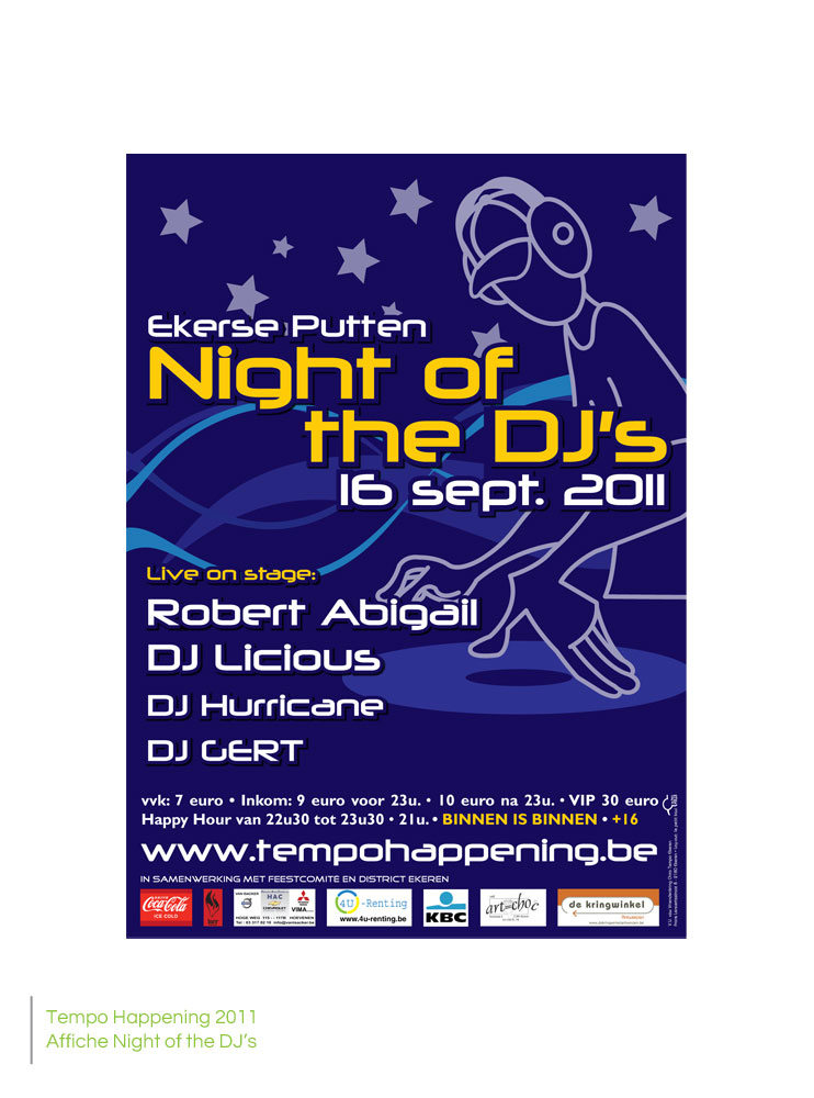 Tempo Happening - Affiche Night of the DJ's